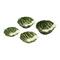 Hello Honey® Green Hand-Painted Cabbage Shaped Stoneware Bowls, 4ct.